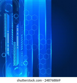 Abstract engineering future technology background