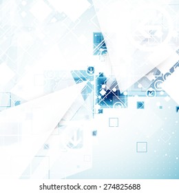 Abstract engineering technology background. Vector illustration