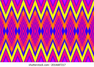 Abstract enthnic geometric pattern design for background or wallpaper.Farbic background,vector,native pattern,ikat pattern.