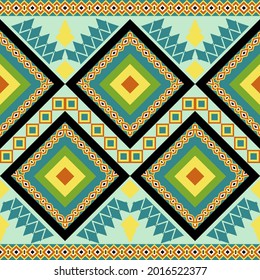 Abstract enthnic geometric pattern design for background or wallpaper.Farbic background,vector,native pattern,ikat pattern