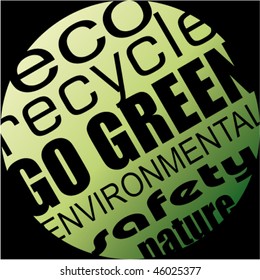 Entorno abstracto y fondo ecológico para volantes verdes