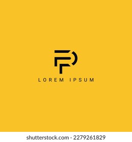 Abstract EP PE letter simple minimal style business logo design vector element.