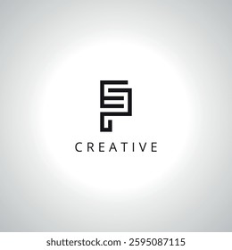 Abstract EP PE Logo Template With Vector Eps.