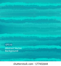Abstract EPS10 background image of grunge style stripes in teal blue color gradients. Scalable template for communication arts and much more. Plenty text space.. 