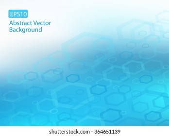 Abstract EPS10 soft blue dot swirl medical or business background illustration with plenty of copy space.