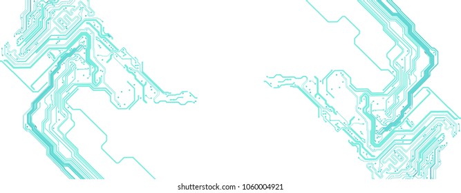 Abstract EPS10 vector background with high tech circuit board. Microchip background with simmetrical motherboard pattern elements frame and copy space for your text.