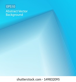 Abstract EPS10 vector blue arrow image background pointing up or to the future. Plenty of copy space.