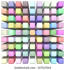Abstract eps10 vector colorful background, cubes design.