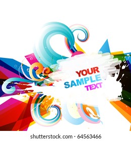 abstract eps10 de diseño de color vectorial
