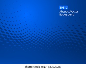 Abstract EPS10 Vector Dark Blue Dot Pattern Healthcare Communication Design Background Template that could be used for various other businesses and communications. Plenty of space for text.