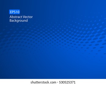 Abstract EPS10 Vector Dark Blue Dot Pattern Healthcare Communication Design Background Template that could be used for various other businesses and communications. Plenty of space for text.