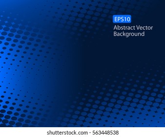 Abstract EPS10 Vector Dark Blue Dot Pattern Design Background Template that could be used for various other businesses and communications. Plenty of space for text.