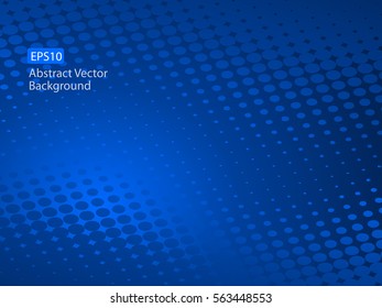 Abstract EPS10 Vector Dark Blue Dot Pattern Design Background Template that could be used for various other businesses and communications. Plenty of space for text.