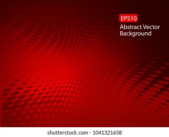 Abstract EPS10 Vector Dark Red Swirl Dot Pattern Design Background Template that could be used for various other businesses and communications. Plenty of space for text.