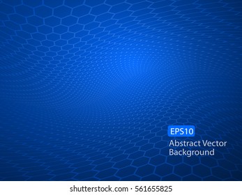 Planilla de fondo de diseño hexagonal azul disimulado EPS10 vector perfecto para salud, medicina y ciencia y varios sitios web, obras de arte, gráficos, tarjetas, banners, anuncios y mucho más. 