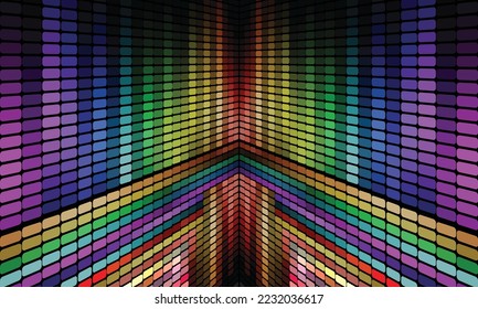 Abstract equalizer concept idea background