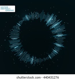 Abstract equalizer, wave light concept, futuristic vector illustration eps10