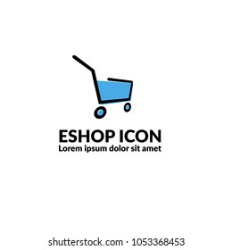 abstract eshop icon. Vector illustration