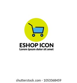 abstract eshop icon. Vector illustration