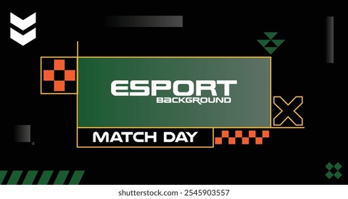 Fondo abstracto del esport para los campeonatos o el equipo. Vector plano del diseño para la presentación o los anuncios del esport.