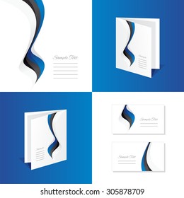 Abstract Estonia brochure leaflet folder cover business card