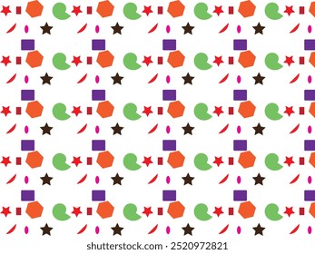 ABSTRACT ETHINIC BRIGHT PATTERN DESIGN