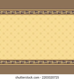 Abstract ethnic ancient pattern design on gold Background