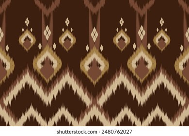 Abstract ethnic art ikat seamless pattern in tribal, folk embroidery and Mexican style. Aztec geometry Graphic Arts, Carpet Design, Wallpaper, Wrapping, Clothing