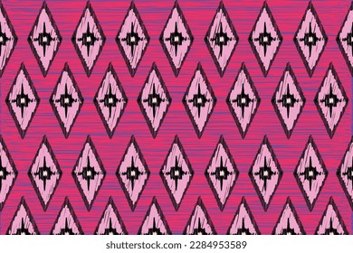 Abstract Ethnic art. Seamless pattern , wallpaper,  clothing,wrapping, fabric.