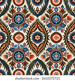 abstract ethnic authentic symmetric pattern ornamental decorative kaleidoscope movement geometric circle and star shape