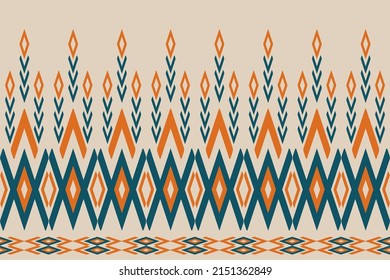 Abstract ethnic Aztec background. Geometric ethnic seamless pattern traditional. Design for wallpaper, vector illustration, fabric, clothing, carpet, textile, batik, embroidery.