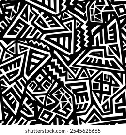 vetor padrão sem emenda de fundo étnico abstrato para finalidade decorativa