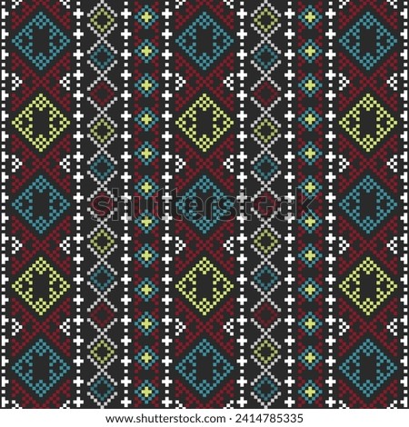 abstract ethnic batik tenun pattern 125