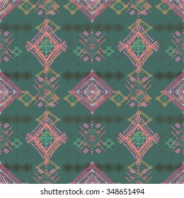 Abstract ethnic boho seamless pattern. Tribal art print. Background texture, wallpaper 