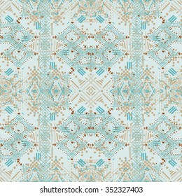 Abstract ethnic colorful seamless pattern. Tribal art print. Background boho texture, wallpaper, wrapping