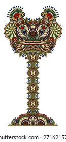 abstract ethnic decorative ornamental floral tree, vector illustration