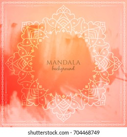 Abstract ethnic elegant mandala background design
