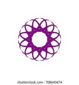 Abstract Ethnic Flower Logo Template XXV