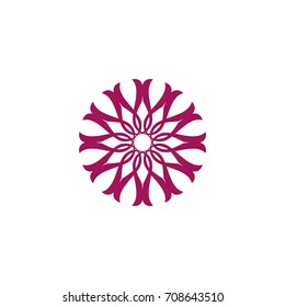 Abstract Ethnic Flower Logo Template XXIV
