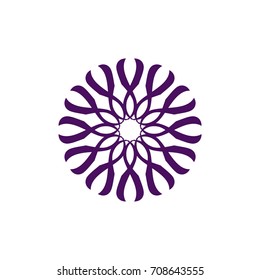 Abstract Ethnic Flower Logo Template XXIX