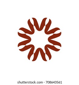 Abstract Ethnic Flower Logo Template II