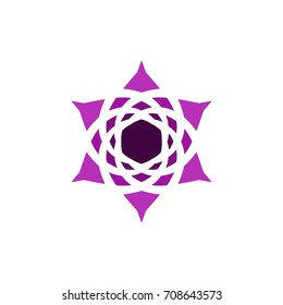 Abstract Ethnic Flower Logo Template XXVII