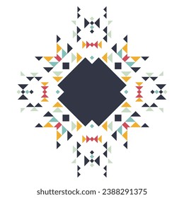 Abstract Ethnic flyer element on white background, Vintage Ethnic, Vector abstract design