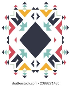 Abstract Ethnic flyer element on white background, Vintage Ethnic, Vector abstract design