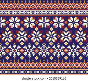 Resumen Patrón de textura de tejido geométrico étnico Vector ilustración oriental bordado retro repetición 