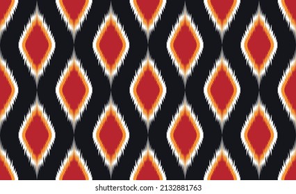 Abstract ethnic geometric flower pattern design pattern for background,fabric,wrapping,clothing,carpet,wallpaper,clothing,wrapping,batik,fabric