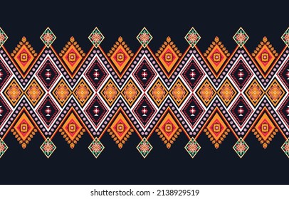 Resumen de patrones de flores geométricas étnicas para el fondo, tela, envoltura, ropa, alfombra, papel pintado, ropa, prendas de vestir, batik, tela