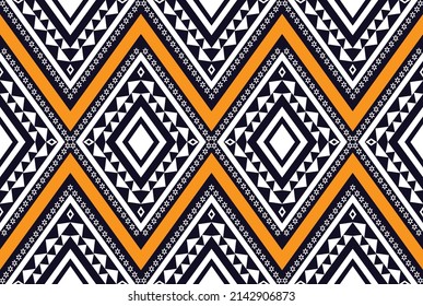 Abstract ethnic geometric flower pattern design pattern for background,fabric,wrapping,clothing,carpet,wallpaper,clothing,wrapping,batik,fabric