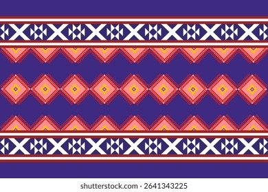Abstract ethnic geometric flower pattern design for backgrounds, fabrics, wrapping, clothing, carpets, wallpapers, and batik.