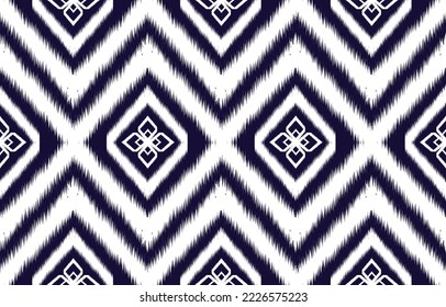 Abstract ethnic geometric ikat pattern. oriental African American Mexican Aztec motif textile and bohemian pattern vector elements. designed for background, wallpaper, print .vector ikat pattern. 